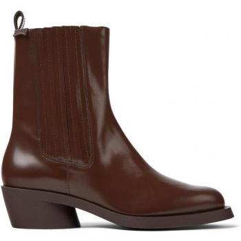 CAMPER Bonnie Ankle Boots for Women in Burgundy Smooth Leather - Size 39 / 8.5
