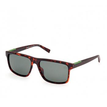 Timberland TB00008 Men's Polarized Sunglasses 52R Dark Havana Green Lenses