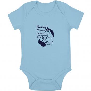 Monkiez - Body azul claro 12-18 Meses