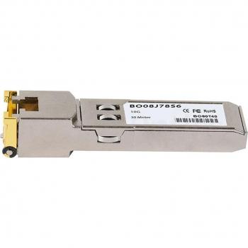 Transceptor SFP+ Compatible Fortinet FN-TRAN-SFP+GC-EU BO08J78S6, RJ45, 10GBASE-T, 30M, Temperatura de 0°C a +70°C