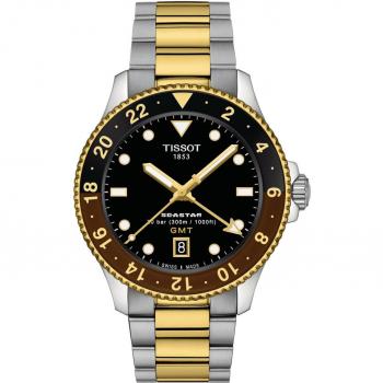 Tissot Seastar 1000 GMT Bicolor Unisex Dive Watch 40mm 30ATM