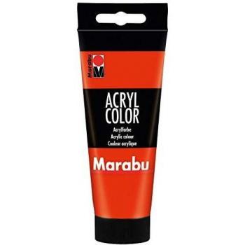 Pintura Acrílica Marabu Color, 100 ml, Rojo Bermellón 006