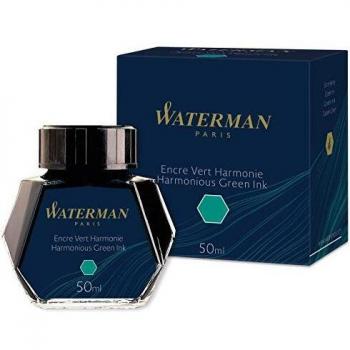 Waterman tinta para pluma estilográfica, verde armonioso, frasco de 50 ml