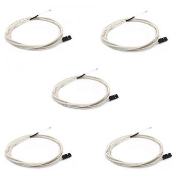 Redrex NTC100K Termistor Sensor de Temperatura Hotend Piezas para Reprap Heatbed Hotend Extrusor Calentador Bloque Impresora 3D Accesorios-5Pcs
