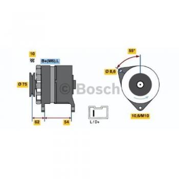 Alternador BOSCH 14V 70A para CITROËN C25 y PEUGEOT J5