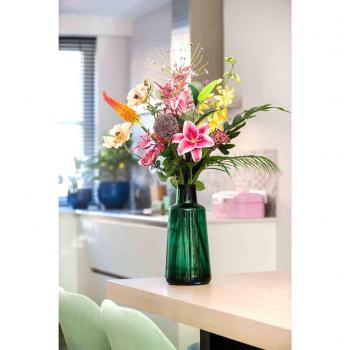 Emerald - Ramo de Flores Artificiales Colourful Rebel XL Multicolor Decoración Jardín Plantas Plásticas Falsas