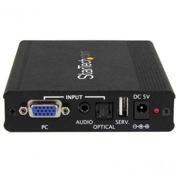 StarTech.com VGA to HDMI Adapter with USB Audio & Power – Portable VGA to HDMI Converter – 1080p