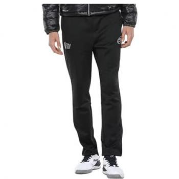 Pantalón Bullpadel WPT Lauro Negro - Pantalón de chándal, color negro, diseñado para pádel, tejido transpirable, ajuste cómodo, con cintura elástica y cordón regulable