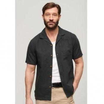 Camisa de manga corta Resort negro Superdry
