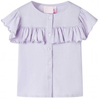 Camiseta infantil color lila 140