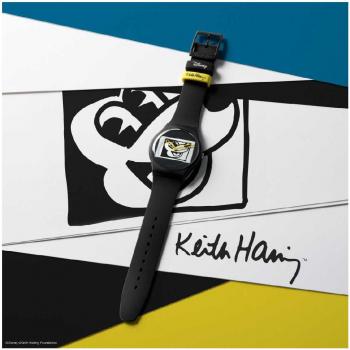 Reloj Swatch Mikey Blanc Sur Noir SUOZ337