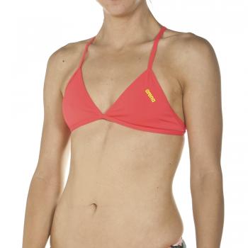 ARENA Triangle Feel Top De Bikini Mujer Rulebreaker Triangle Feel, Mujer, Fluo Red-Yellow Star, XL