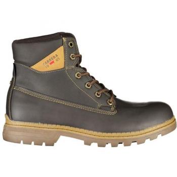Carrera Rugged Brown Lace-Up Boots with Contrast Details - EU44/US11