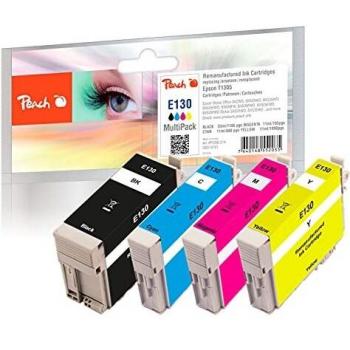 Pack Ahorro de Tintas Peach Compatible con Epson T1305 (BK, C, M, Y) - 4 Cartuchos