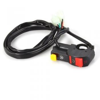 SODIAL (R) universal de la motocicleta del interruptor de luz / interruptor / indicador de combinacion se apagan