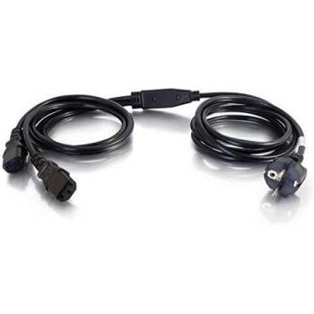 C2G 80629 3m C13 acoplador CEE7/7 Negro - Cable