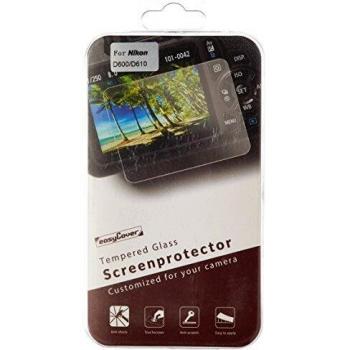 easyCover - Protector de Pantalla de Vidrio Templado para Nikon D600/D610