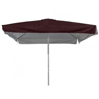 Sombrilla de Aluminio Marte Brown 3x3m con Poste Central para Jardín y Terraza