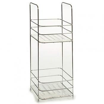 TU TENDENCIA ÚNICA Estantería de Metal Cuadrada con Estantes. Ideal para tener tus accesorios de forma organizada y ahorrar espacio