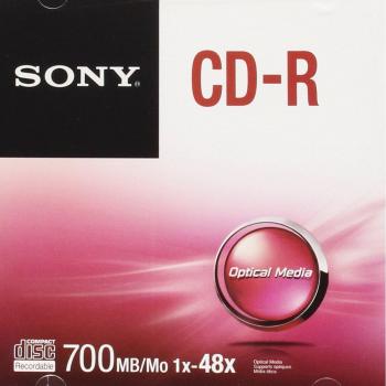Sony CDQ80SJ - Carcasa con CD-R de 700 MB