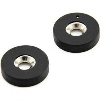 first4magnets f313nsr -1 27 mm diámetro x 6 mm de grosor de Avellanadores exterior de goma imán con 6,4 kg tirador