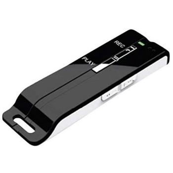 ZipyLife VoiceMemo-B Memoria interna Negro, Color blanco - Dictáfono