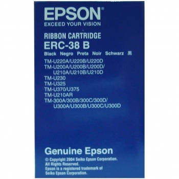 Cinta Matricial Original Epson ERC-38B para Impresora Ticket, Color Negro