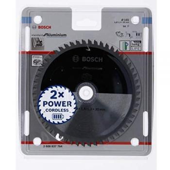 Disco de Sierra Circular Bosch Standard para Aluminio 165x30mm, 54 Dientes, 1.8mm
