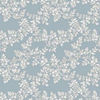 Laura Ashley Burnham Pale Seaspray Floral Removable Wallpaper