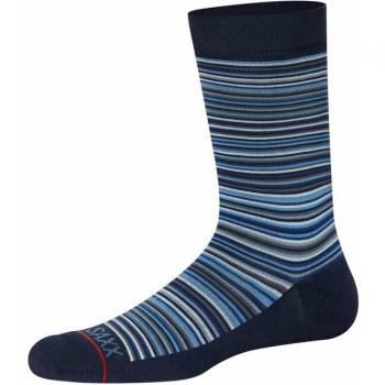 Calcetines de hombre Saxx Whole Package, color azul claro y azul marino, tamaño L
