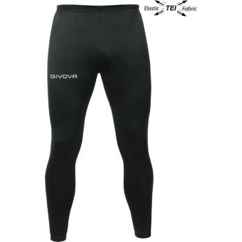 Givova Unisex Slim Thermal Training Leggings Black Size L