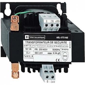 Schneider Electric ABL6TS10B Transformador de Tensión, 230V-400V, 1 x 24V, 100VA, IP20, 85mm x 94mm 86mm