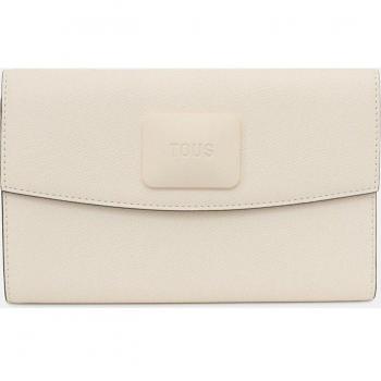 Billetera L Flap Lucia Beige