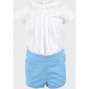 Conjunto de bebé niño en dos piezas de manga corta