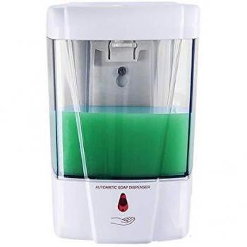 NK Nkare - Dispensador de Jabón automático, 600 ml, Montaje en Pared, Sensor Infrarrojo Automático, Material ABS, Higiénico, Cuidado Personal, Ideal para Cocina, Oficina, Hospital, Hotel, Escuela