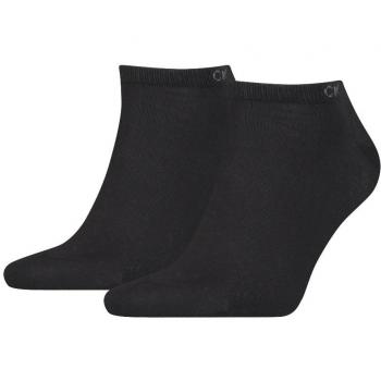 Calcetines Calvin Klein Sneaker CK Monogram Negro - 2 Pares - Talla 43-46