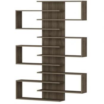 Librería de Aglomerado Nogal 161,3x75x21,3 cm con Estantes - Marrón