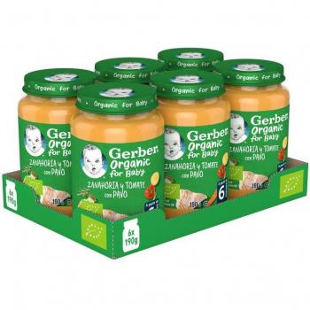Gerber Tarritos Savoury De Orgánico Zanahoria Tomate Pavo