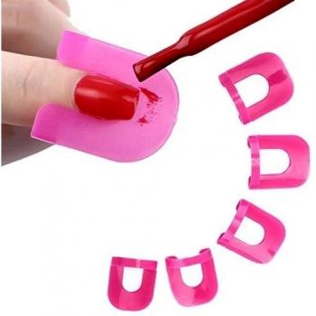 Yistu 26pcs de uñas pegamento modelo derrame prueba Manicure Protector herramientas + 1 PC francés manicura pegatinas