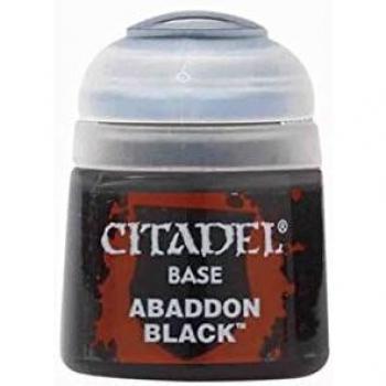 Games Workshop Citadel Paint - Warhammer - Base Abaddon Black - 21-25