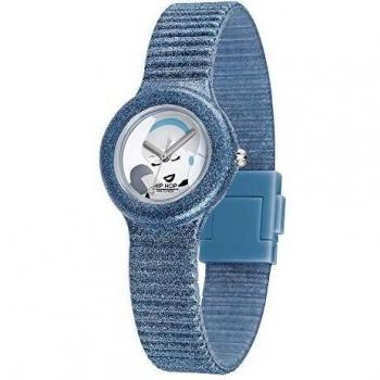 Reloj Infantil Hip Hop HWU1004 Ø 32 mm, resistente al agua, correa de silicona, diseño colorido y divertido, movimiento de cuarzo, diámetro de la caja de 32 mm