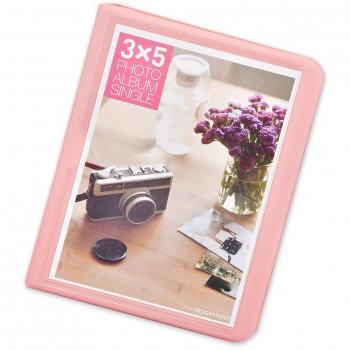 DSstyles Álbum de fotos Libro de fotos de 32 bolsillos Mini álbum libro para Fujifilm Instax Wide 300, Wide 210, Wide 200 Fotos - Bebé rosa