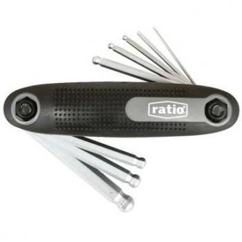 Ratio 6154H8 - Llaves Allen Bola Juego 8 Navaja Ratio
