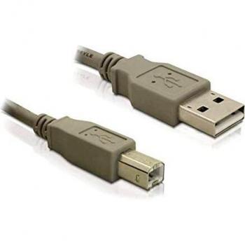 Cable USB 2.0 A/B de 3 metros color blanco