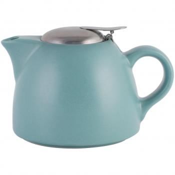 La cafetiere - Tetera de émbolo, cerámica, Retro Blue, 450 ml