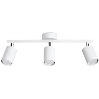 Plafón LED moderno Sollux Lemmi para dormitorio y salón, color blanco, 50-60Hz~220-230V, con casquillo GU10, capacidad para 3 bombillas de 40W o 3 bombillas