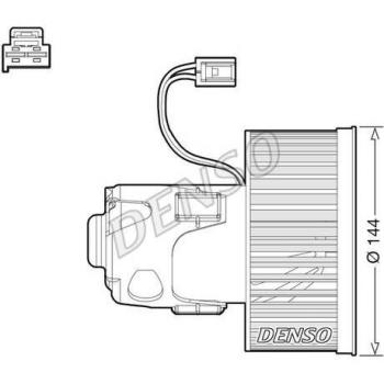 Ventilador habitáculo DENSO DEA05008 - Ventilador interior de alta eficiencia, diseñado para vehículos, con un rendimiento óptimo y bajo nivel de ruido, fácil instalación y durabilidad garantizada