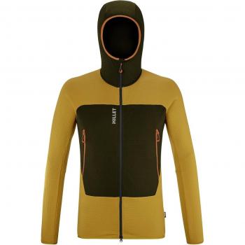 Chaqueta de hombre Millet Fusion Grid Hoodie Amarillo Mostaza