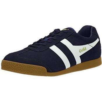Gola Harrier Suede Trainers - Men's Blue Sneakers