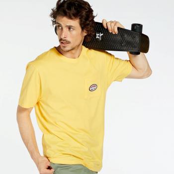 Camiseta de Manga Corta Hombre Rip Curl Badge M Yellow